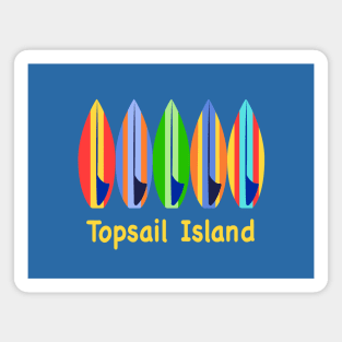 Topsail Island NC Surfboards Magnet